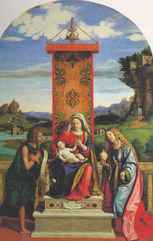 CIMA da Conegliano The Madonna and Child with St John the Baptist and Mary Magdalen dfg China oil painting art